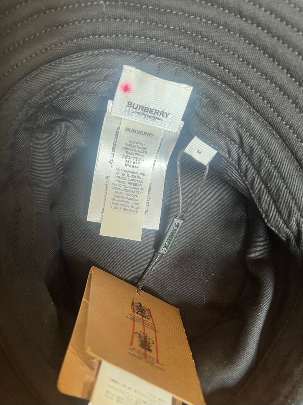 Burberry Unisex Horseferry Location Bucket Hat NWT - Picture 2 of 3